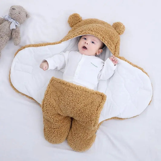 Sacs de couchage doux en kangourou pour bébé couvertures enveloppe de literie pour nouveau-né 0-6 mois